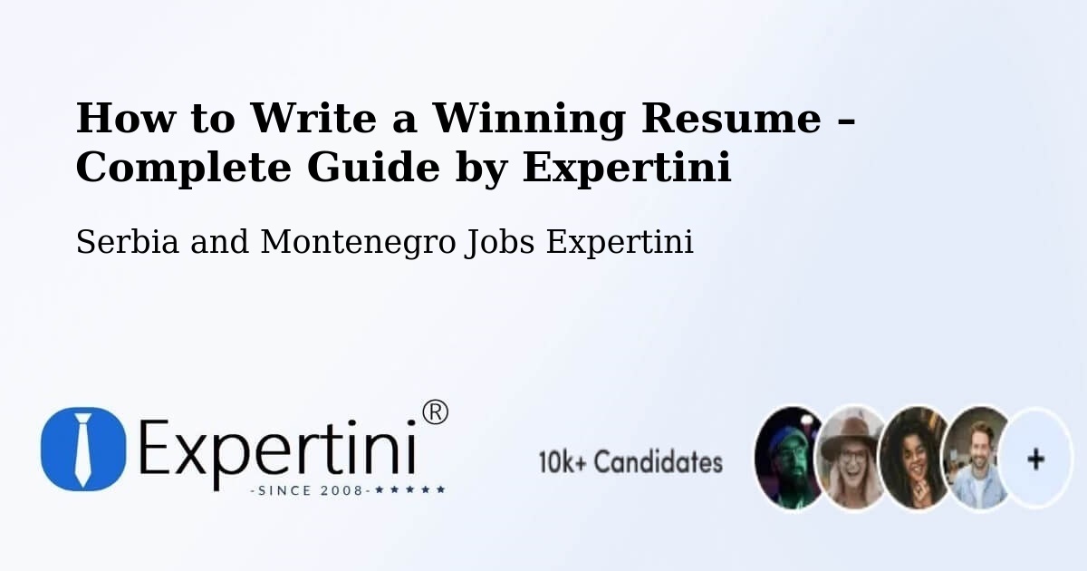 Resume Writing Guide for Job Seekers – Arnprior - Arnprior, Serbia and Montenegro Jobs Expertini